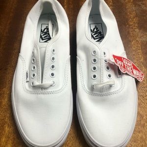 'TRUE WHITE' Vans Mens 8.5/Woman's 10.0